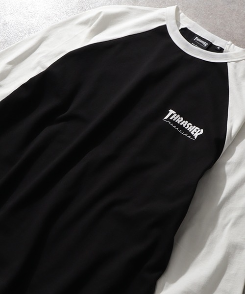 「THRASHER」 長袖Tシャツ L ホワイト メンズ_画像8