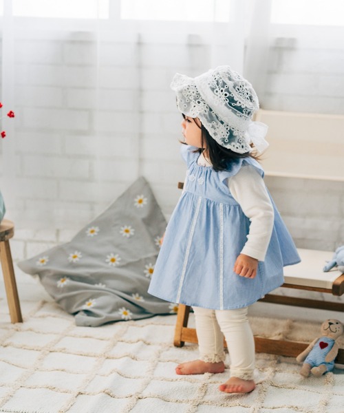 「kids zoo」 「KIDS」帽子 50 ホワイト キッズ_画像2