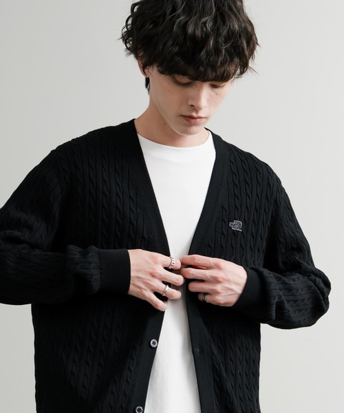 Ellno Loset」 ニットカーディガン MEDIUM ブラック メンズ Ellno