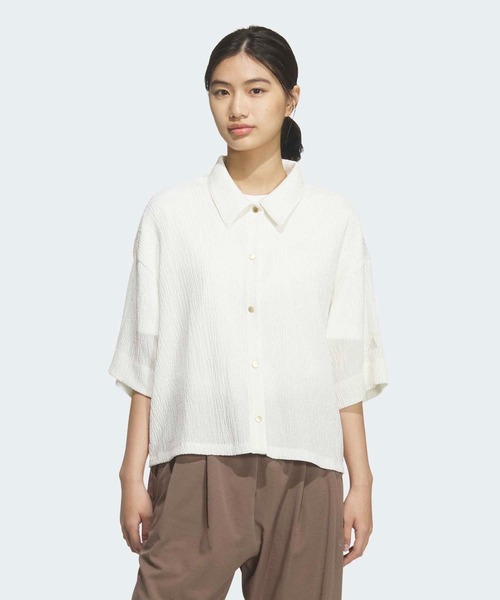 adidas（アディダス） ブラウス シャツ ソフトリュクス シアー ルーズ