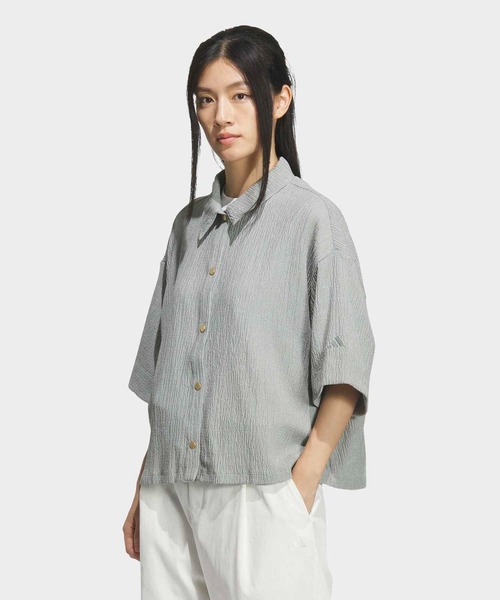 adidas（アディダス） ブラウス シャツ ソフトリュクス シアー ルーズ