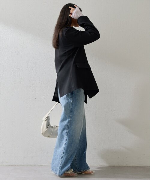 ジーンズ デニム デニムパンツ ストレートデニム レディースの画像
