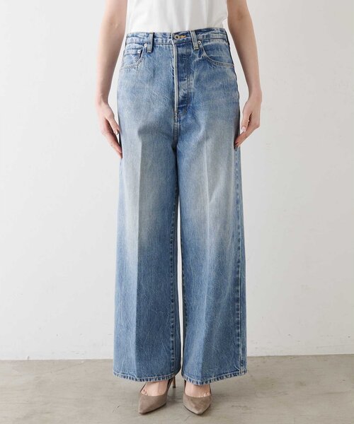 ジーンズ デニム デニムパンツ ストレートデニム レディースの画像
