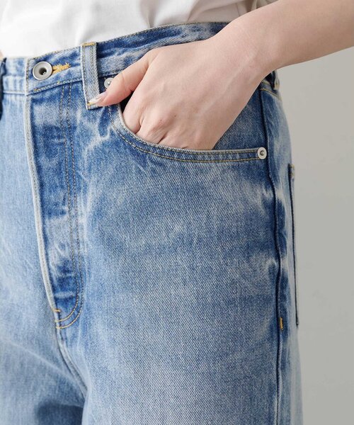 ジーンズ デニム デニムパンツ ストレートデニム レディースの画像