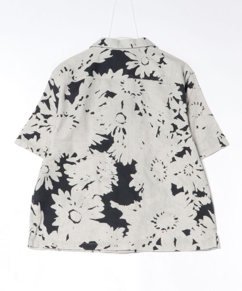 ALLSAINTS（オールセインツ） シャツ 半袖 GIRONA LINEN BLEND CROPPED