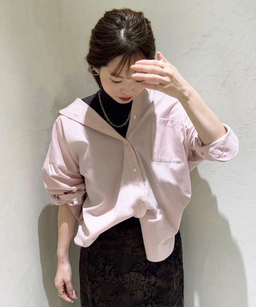 「anuans」 長袖シャツ FREE ホワイト レディース_画像4