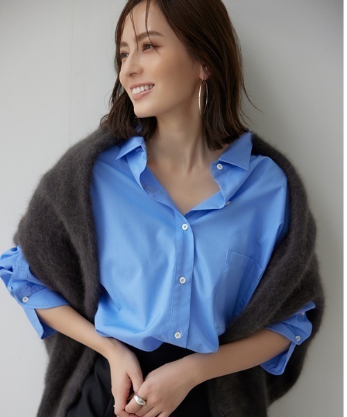 「anuans」 長袖シャツ FREE ホワイト レディース_画像9