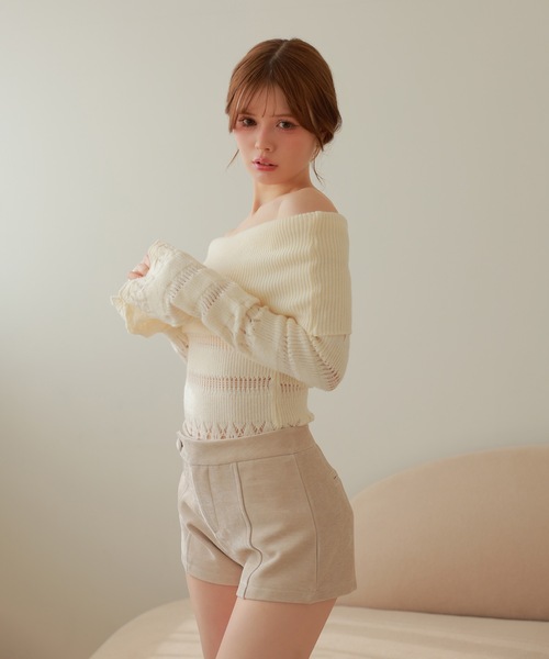 M DOLLY パンツ center seam clea mini pants/センターシームクレア