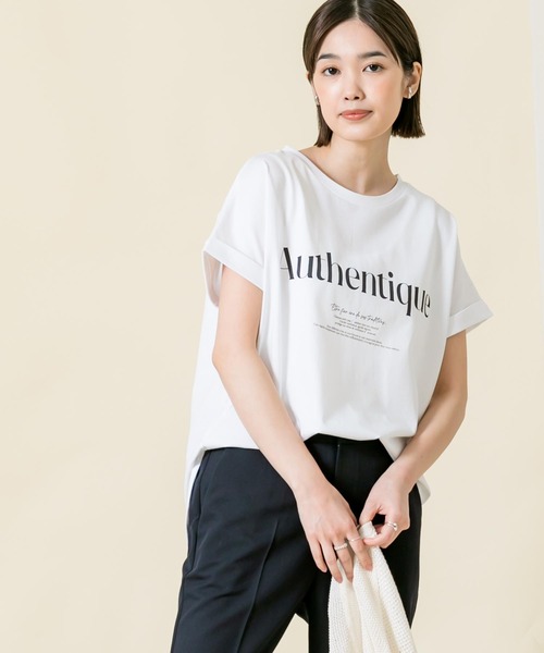 「Gready Brilliant」 半袖Tシャツ 38 オフホワイト レディース_画像3