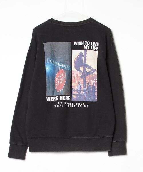 「Rodeo Crowns」 ワンポイントスウェットカットソー M ブラック レディース_画像2
