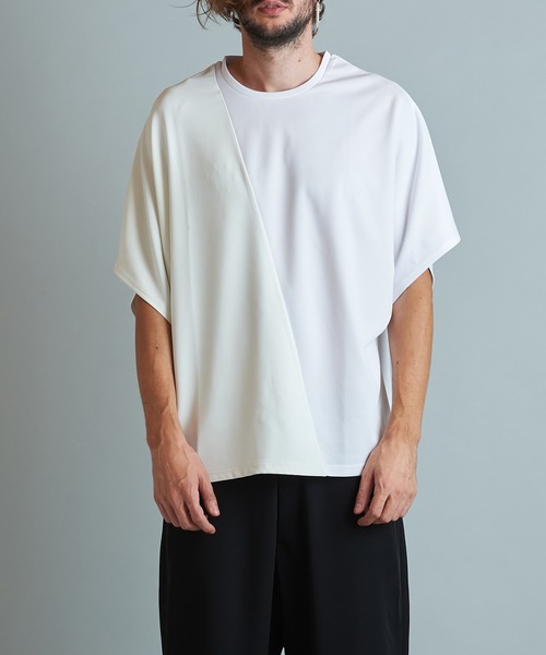 「NO ID.」 半袖Tシャツ ONE SIZE ブラック メンズ_画像6