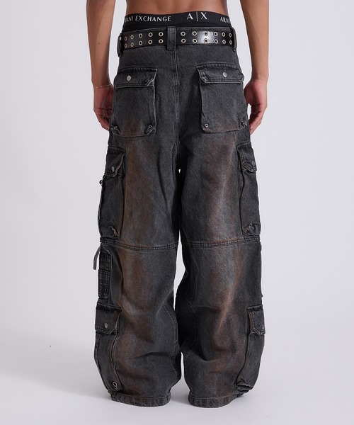 「ANDER HUNK」 デニムパンツ MEDIUM ブラック メンズの画像