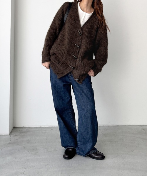 「CANAL JEAN」 「El mar」ニットカーディガン ONE SIZE アイボリー レディースの画像