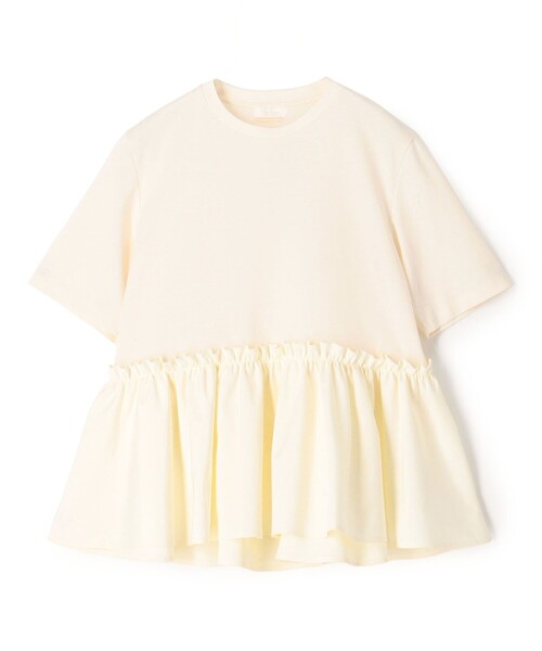 Ballsey ジャージコンビ ペプラムプルオーバー ボールジィ Ballsey（ボールジィ） tシャツ 半袖 「WEB限定」ジャージーコンビ