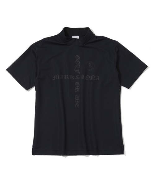 MARK&LONA CD8-IFNT ブラックシャツ 36(S) トップス MARK&LONA（マークアンドロナ） tシャツ Croce Waffle Mock Neck Tee