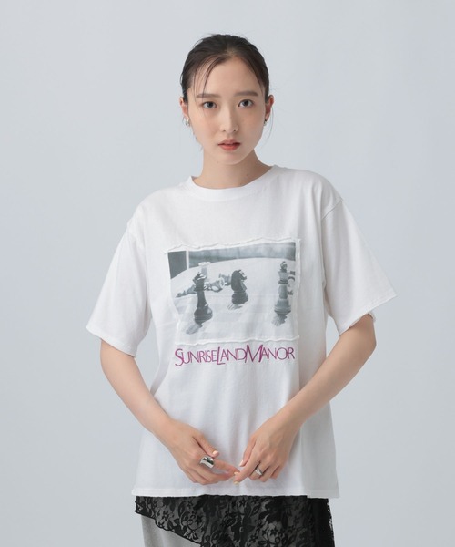LEPSIM（レプシィム） tシャツ 半袖 フォトパッチプリントT 667197