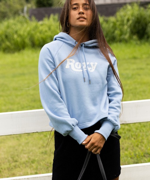 「ROXY」 プルオーバーパーカー SMALL ブルー レディース_画像3