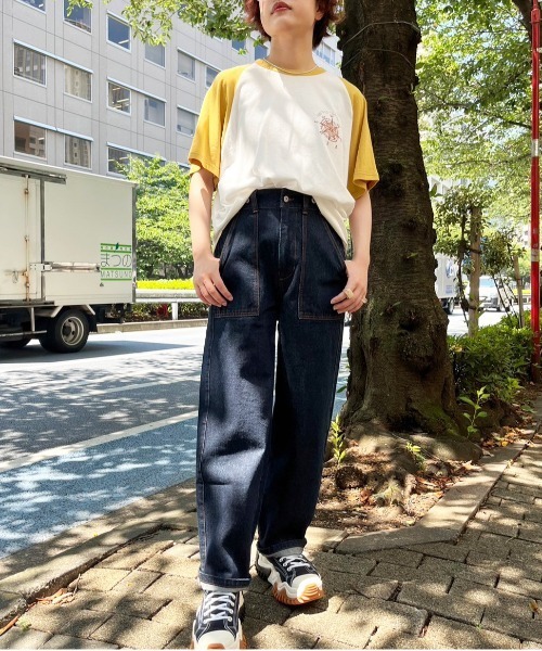 「DOUBLE NAME」 デニムパンツ FREE サックスブルー レディース_画像7