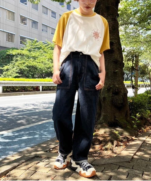 「DOUBLE NAME」 デニムパンツ FREE サックスブルー レディース_画像8