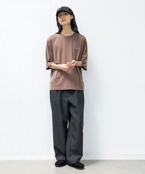 LAKOLE(ラコレ) ワイドパンツ パンツ メランジブッチャータック LAKOLE(ラコレ) ワイドパンツ パンツ メランジブッチャータック
