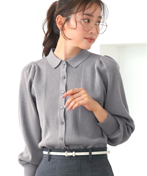「RUIRUE BOUTIQUE」 ニットカーディガン M ブラック レディース_画像2