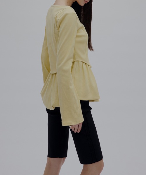Ameri（アメリ） カーディガン 夏 MEDI FRONT HOOK RIB CARDIGAN