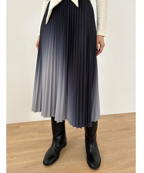 「Didot.showroom」 プリーツスカート FREE グレー レディース_画像6