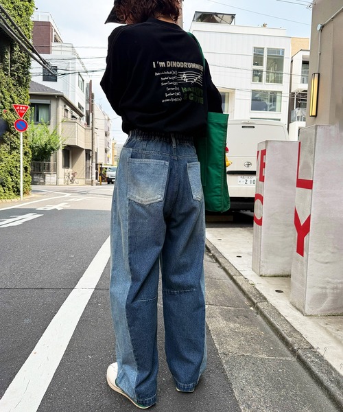 「DOUBLE NAME」 デニムパンツ FREE ブラック レディース_画像6