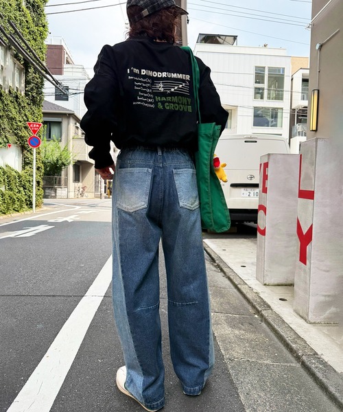 「DOUBLE NAME」 デニムパンツ FREE ブラック レディース_画像7