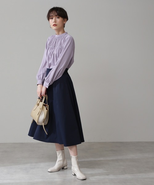 「N.（N. Natural Beauty Basic）」 長袖ブラウス MEDIUM オフホワイト レディース_画像2