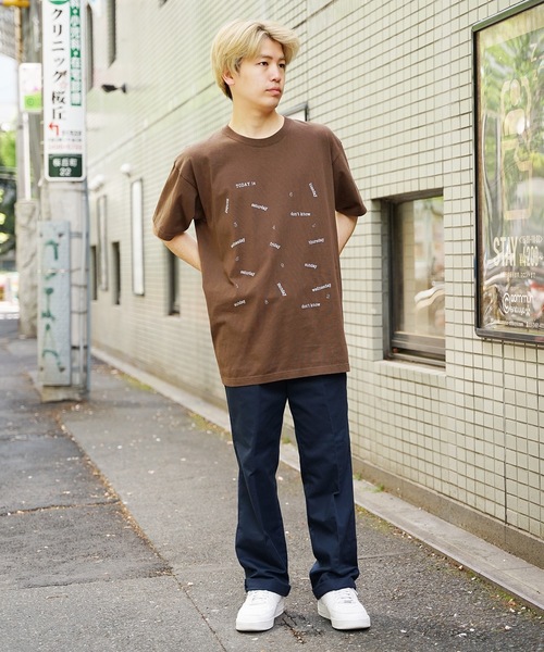 「FUNG」 半袖Tシャツ S ダークブラウン メンズ_画像2