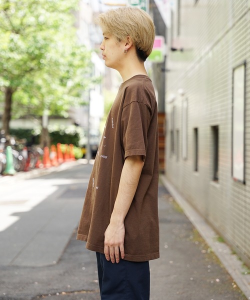「FUNG」 半袖Tシャツ S ダークブラウン メンズ_画像3