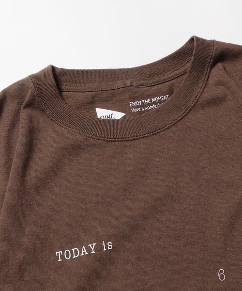 「FUNG」 半袖Tシャツ S ダークブラウン メンズ_画像5