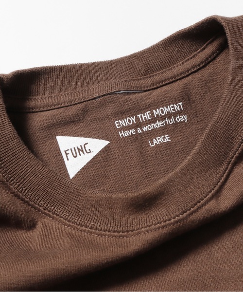 「FUNG」 半袖Tシャツ S ダークブラウン メンズ_画像6