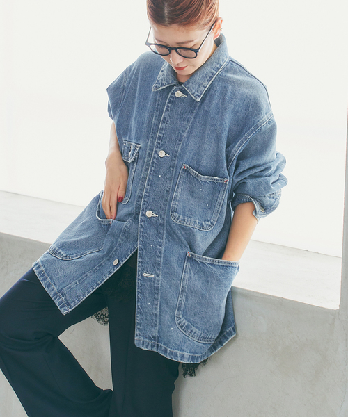 Spick&spanレッドカード別注Chore Coat Spick＆Span（スピック アンド スパン） デニムジャケット gジャン