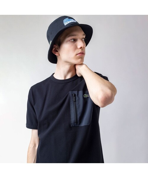 「LACOSTE」 半袖Tシャツ 5 ブラック メンズ_画像4
