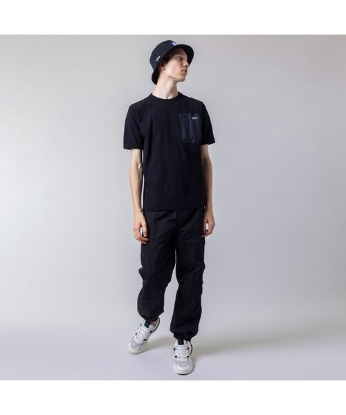 「LACOSTE」 半袖Tシャツ 5 ブラック メンズ_画像6