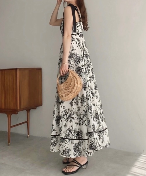 「junoah」 キャミソールワンピース MEDIUM ブルー レディース_画像2