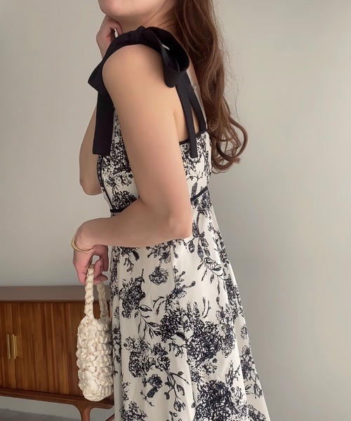 「junoah」 キャミソールワンピース MEDIUM ブルー レディース_画像5
