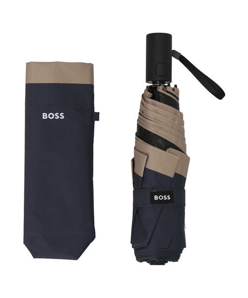BOSS（HUGO BOSS） 日傘 折りたたみ傘 折り畳み 晴雨兼用 自動開閉