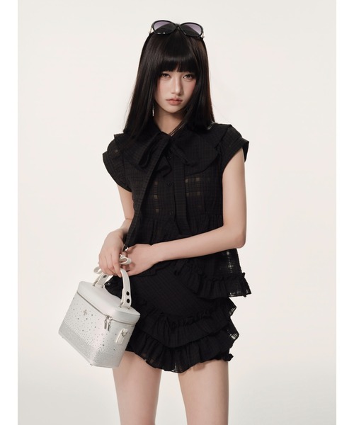 スカート ANDWANG Tiered Frill Bloomers BLK M ANDWANG スカート Tiered Frill Bloomers : ZOZOTOWN Yahoo!店 - 通販