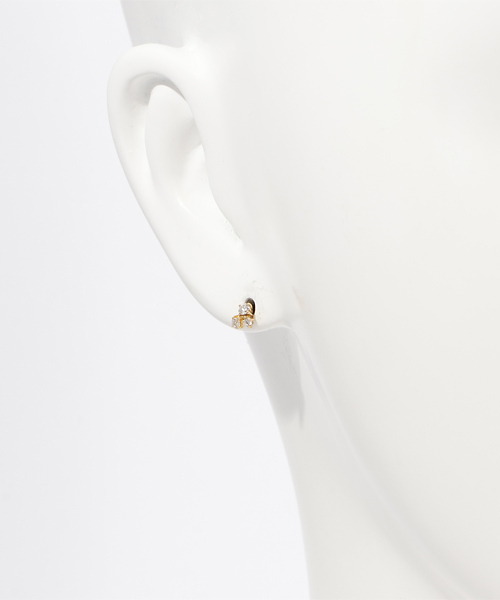 anq. ピアス 「anq.」K18・troisダイヤピアス レディース