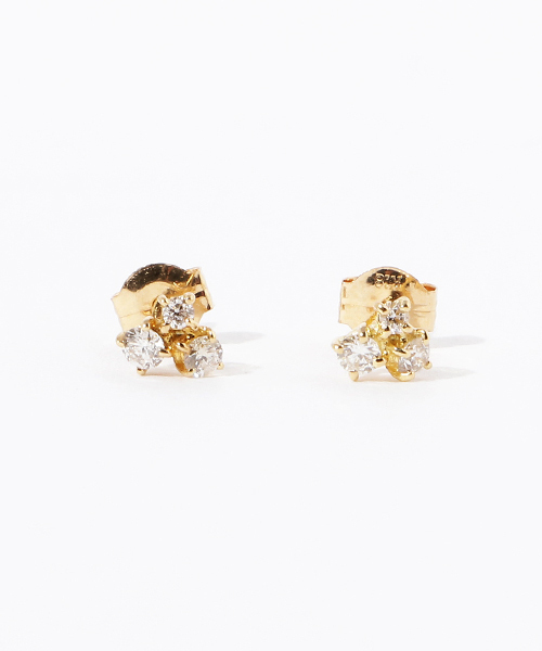 anq. ピアス 「anq.」K18・troisダイヤピアス レディース