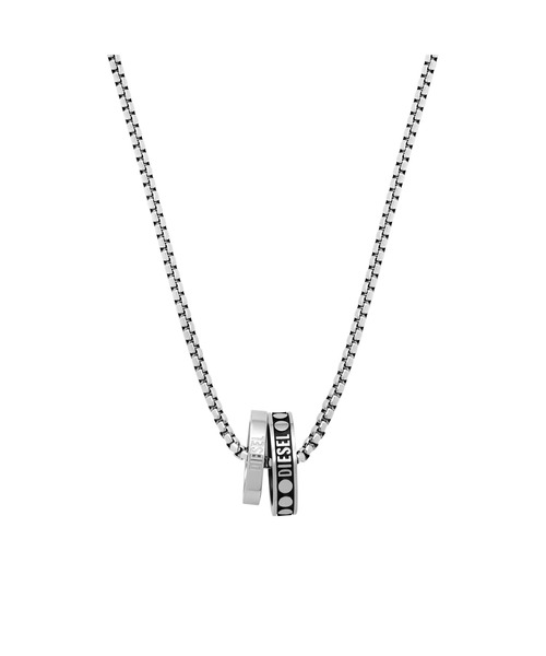 DIESEL ディーゼル ネックレス ペンダント DX1168040 Amazon | ディーゼル ダブル リング ネックレス ペンダント