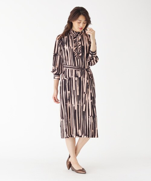 日本製 ワンピース フリルネックストライプワンピース Zozotown Paypayモール店 通販 Paypayモール 豪華 Www Doctor Plan Com
