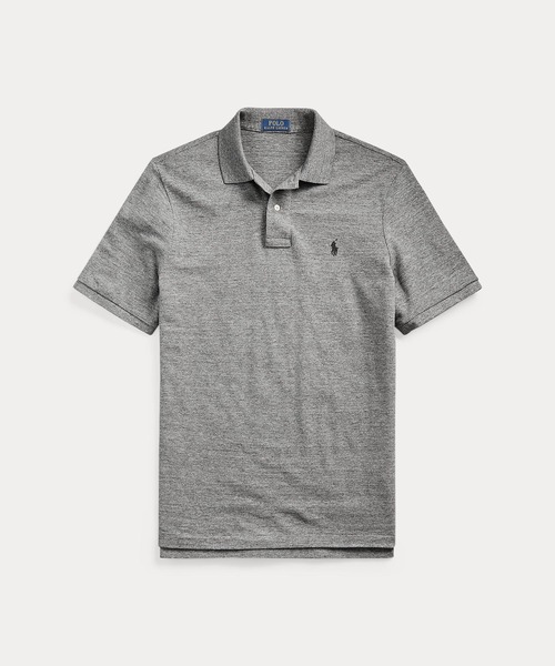 【美品】ポロラルフローレン ポロシャツ 半グレー メンズ M size POLO RALPH LAUREN（ポロ・ラルフローレン） ラルフローレン