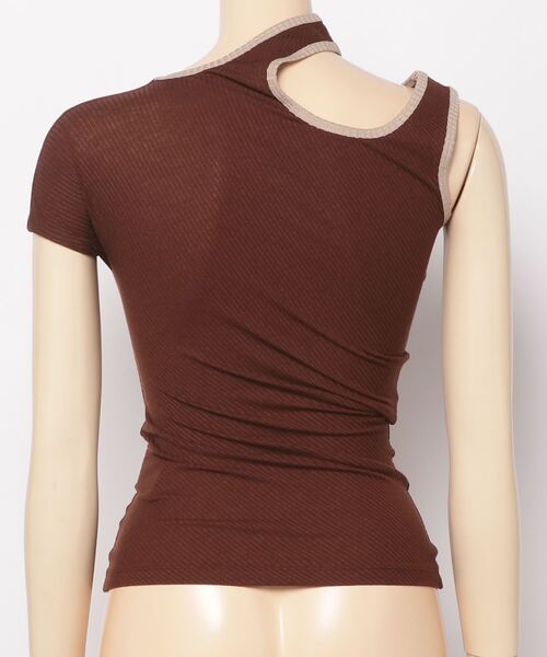 tシャツ THE OPEN PRODUCT ONE SHOULDER CUT-OUT TOP GTO222TS007 レディース TheOpen Product tシャツ THE OPEN PRODUCT ONE SHOULDER CUT