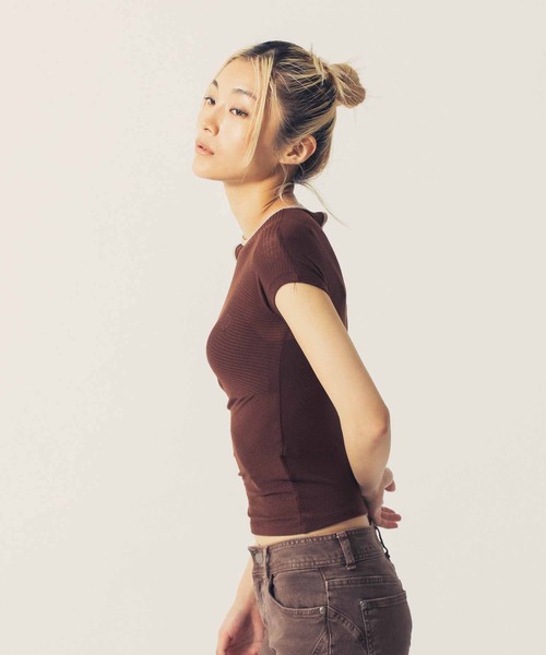 tシャツ THE OPEN PRODUCT ONE SHOULDER CUT-OUT TOP GTO222TS007 レディース TheOpen Product tシャツ THE OPEN PRODUCT ONE SHOULDER CUT