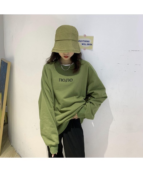 DEVICE（デバイス） トレーナー スウェット パロットグリーン クルー