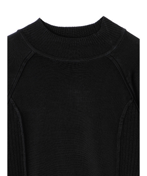 ニット セーター SWITCHING RIB KNIT TOP レディース